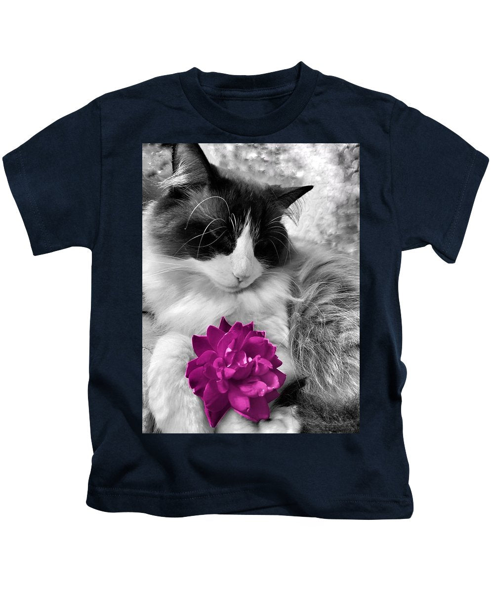 Fiona's Fuschia Flower - Kids T-Shirt