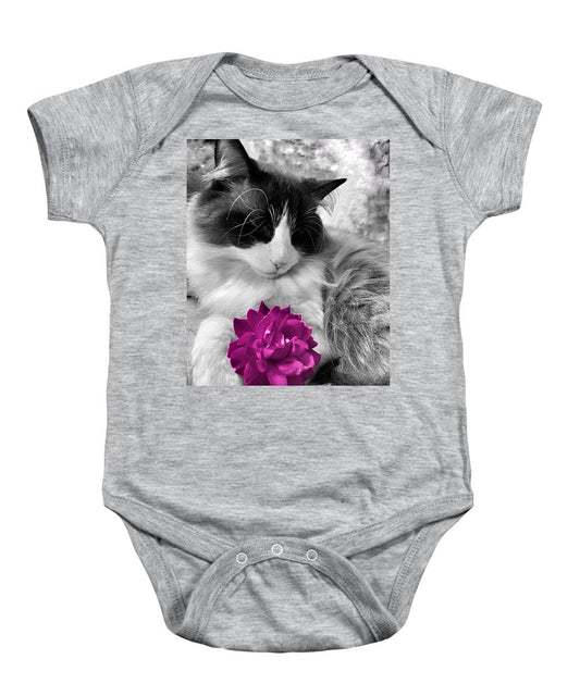 Fiona's Fuschia Flower - Baby Onesie