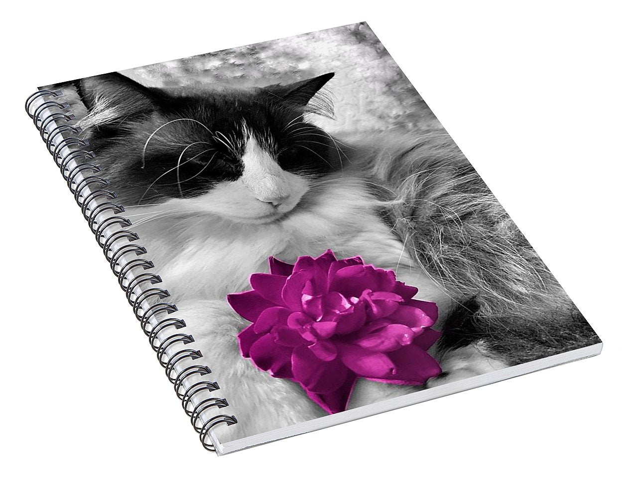 Fiona's Fuschia Flower - Spiral Notebook