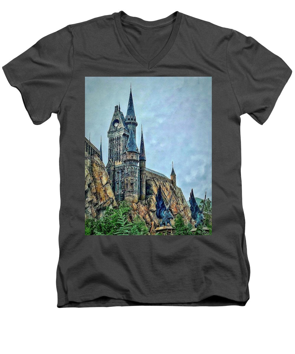 Hogwart's Castle - Men's V-Neck T-Shirt