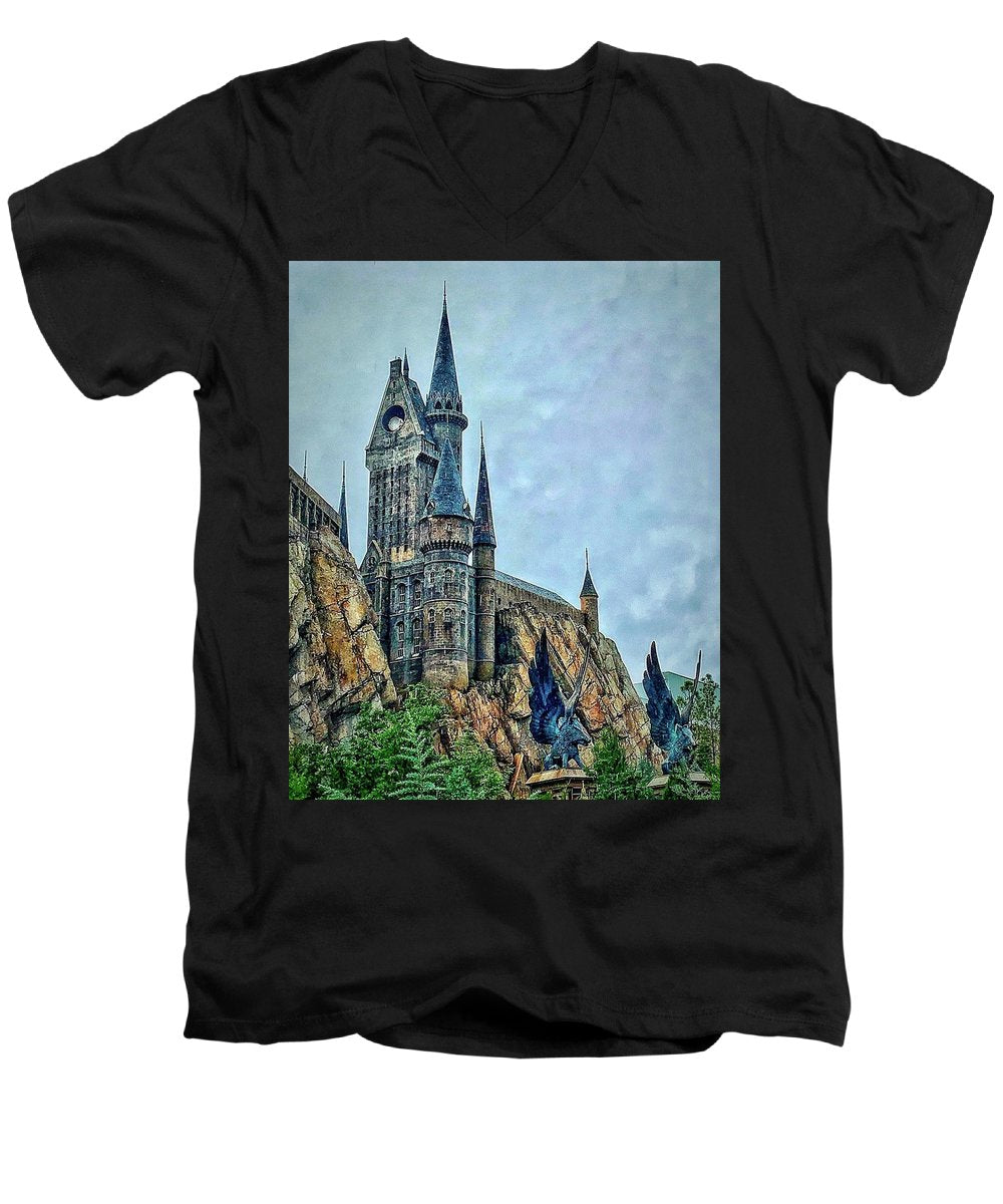 Hogwart's Castle - Men's V-Neck T-Shirt