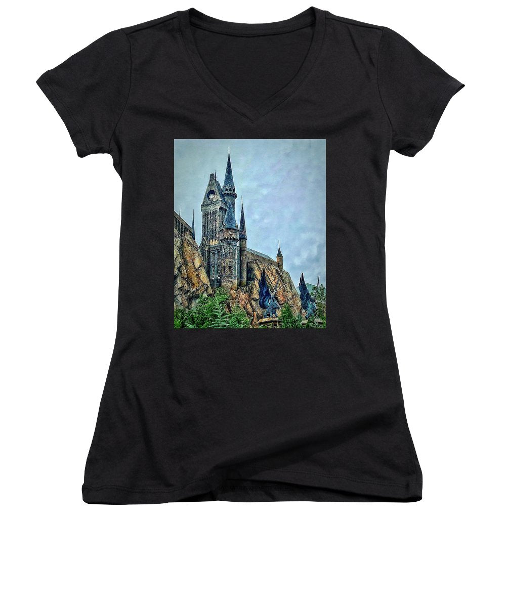 Hogwart's Castle - Women's V-Neck