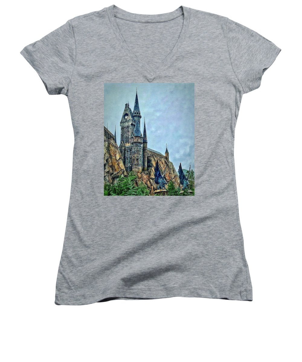 Hogwart's Castle - Women's V-Neck