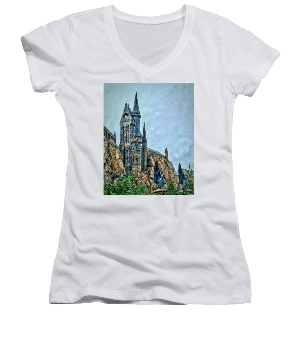 Hogwart's Castle - Women's V-Neck