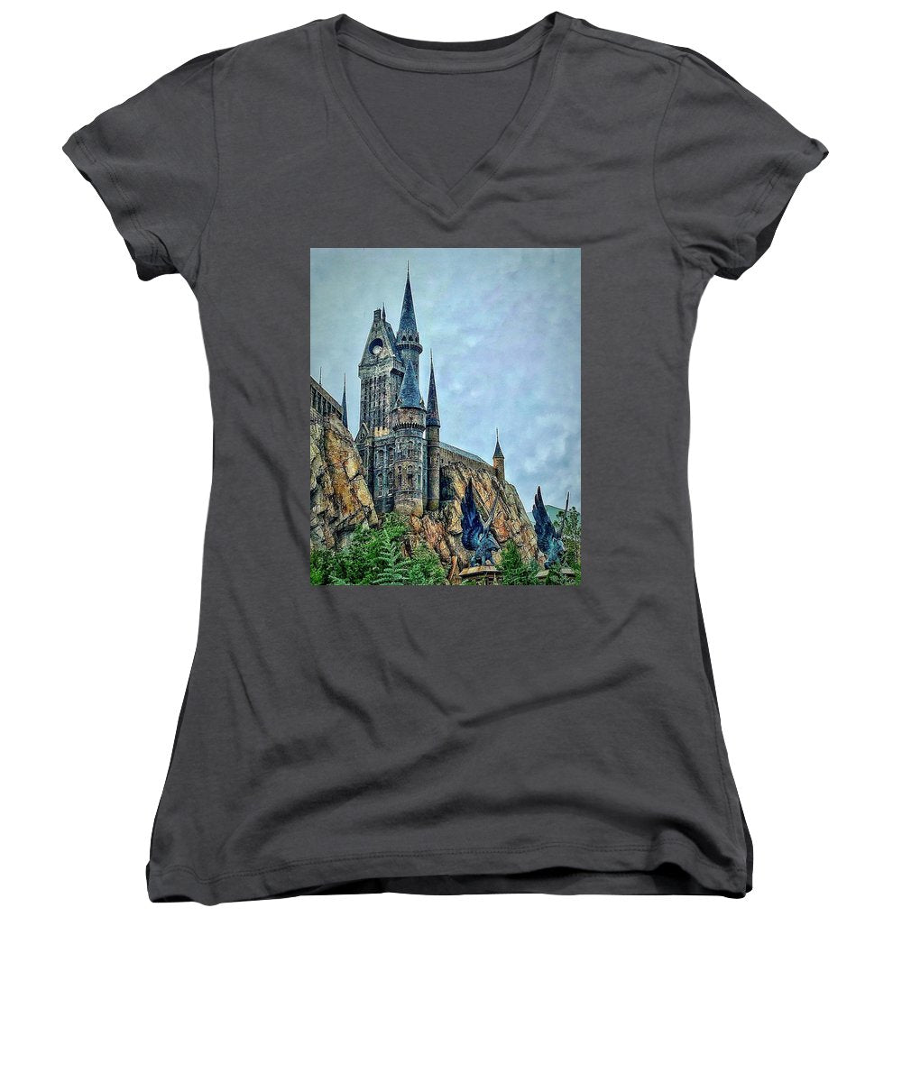 Hogwart's Castle - Women's V-Neck