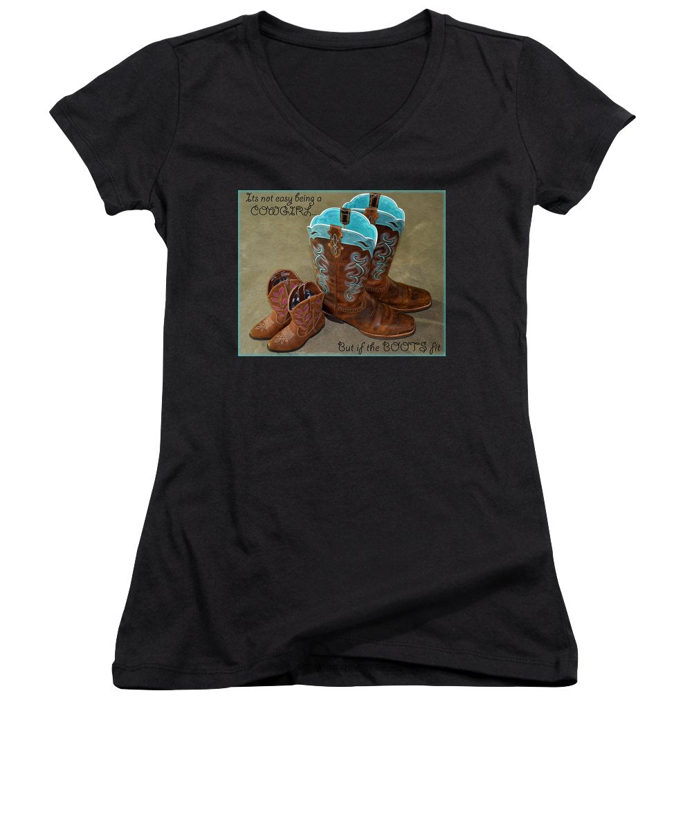 It's Not Easy Being s Cowgirl - Women's V-Neck