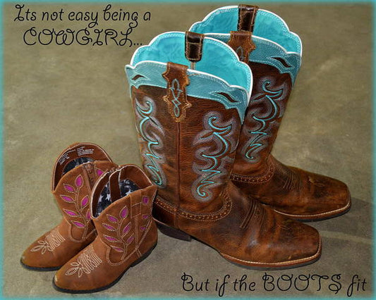 It's Not Easy Being s Cowgirl - Art Print