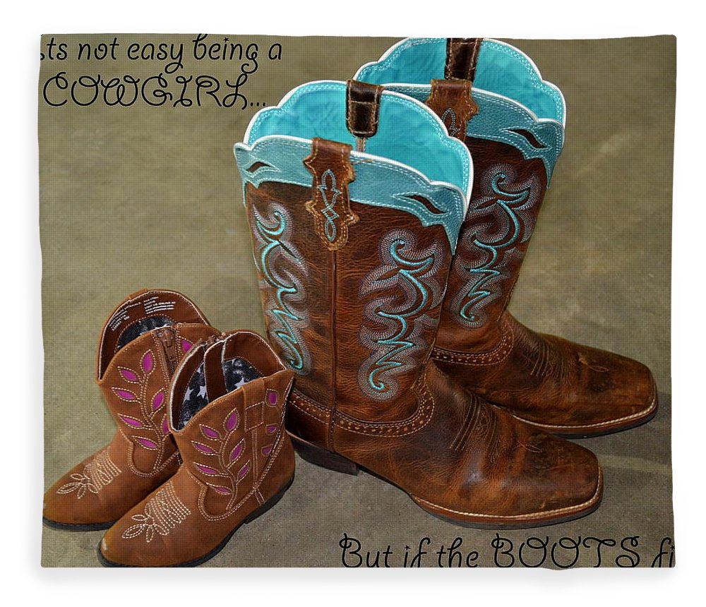 It's Not Easy Being s Cowgirl - Blanket