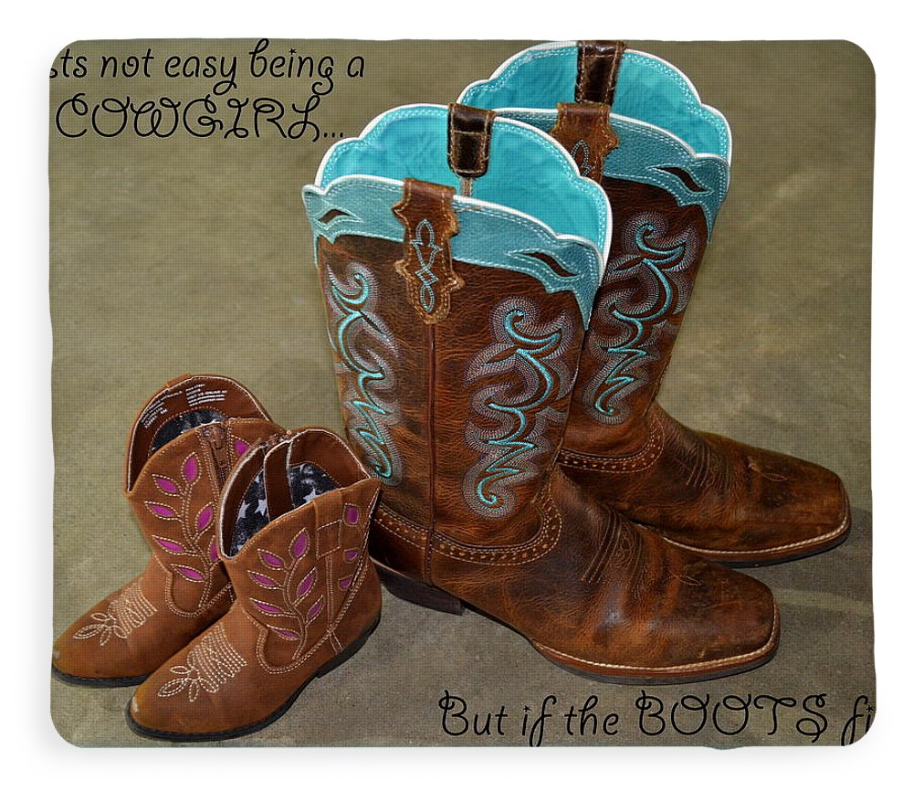 It's Not Easy Being s Cowgirl - Blanket