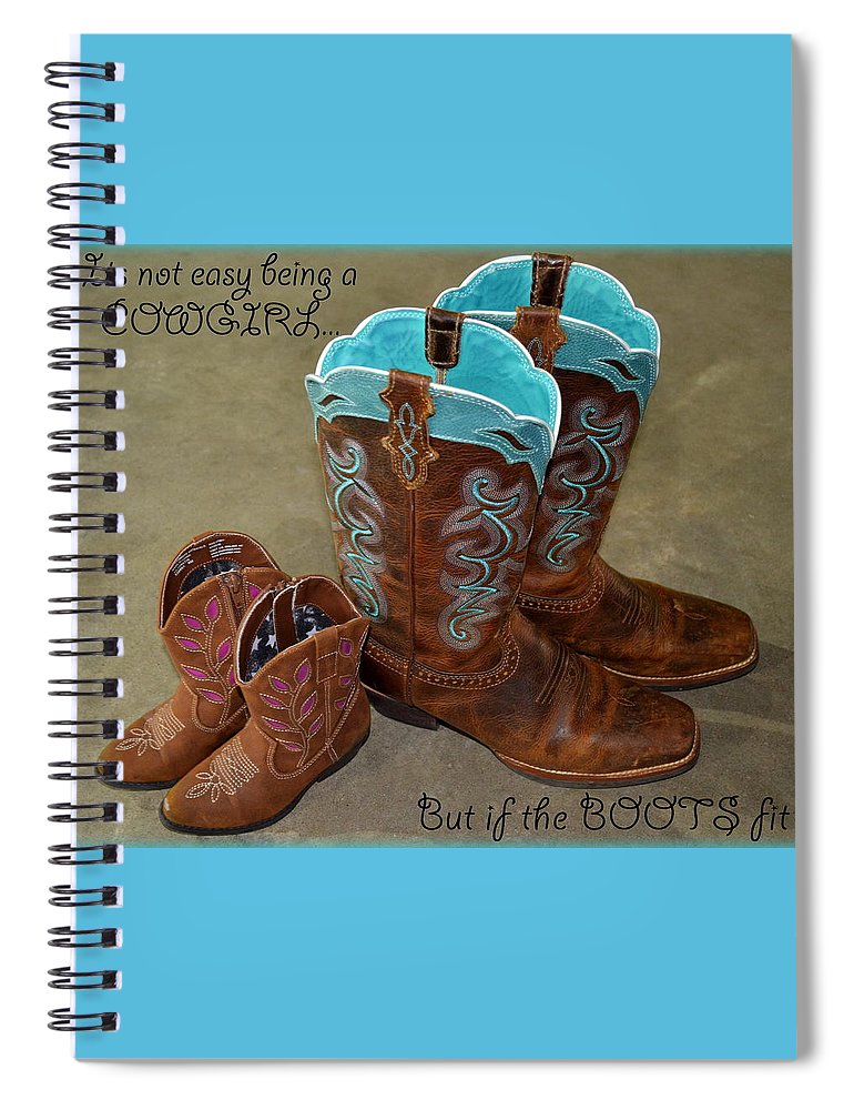 It's Not Easy Being s Cowgirl - Spiral Notebook