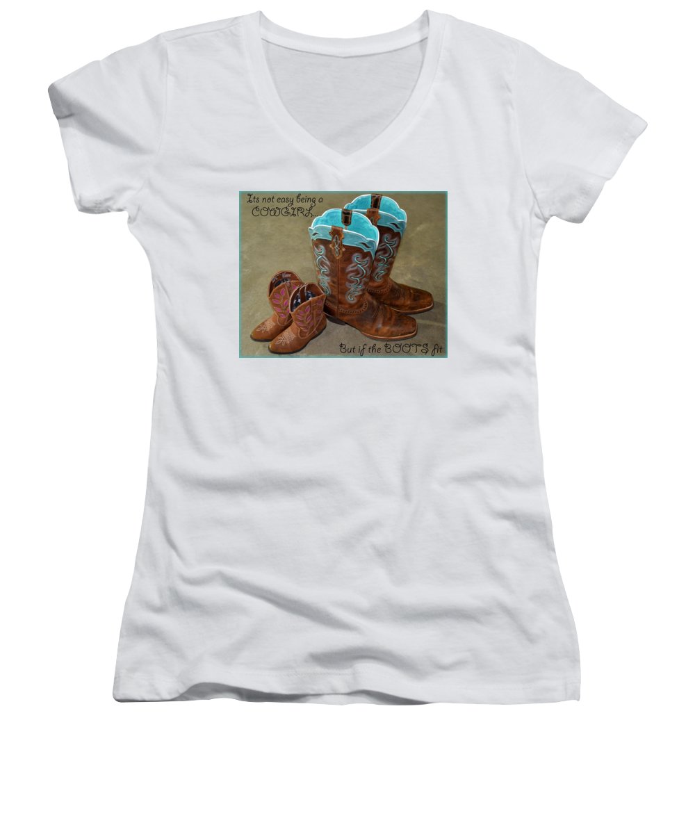 It's Not Easy Being s Cowgirl - Women's V-Neck