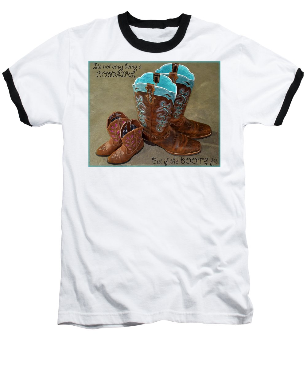 It's Not Easy Being s Cowgirl - Baseball T-Shirt