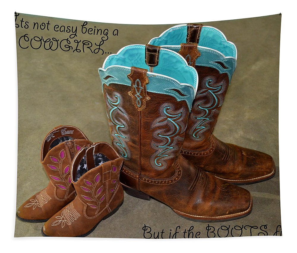 It's Not Easy Being s Cowgirl - Tapestry