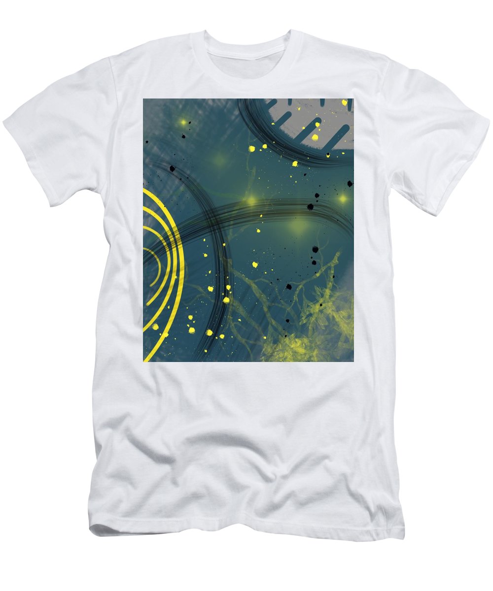Jaune Abstrait - T-Shirt
