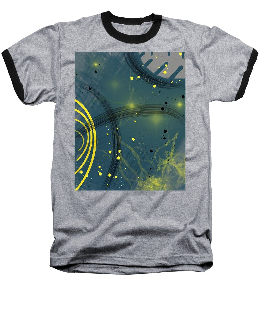 Jaune Abstrait - Baseball T-Shirt
