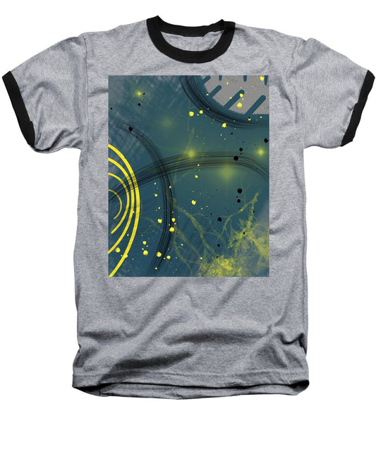 Jaune Abstrait - Baseball T-Shirt