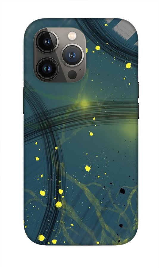 Jaune Abstrait - Phone Case