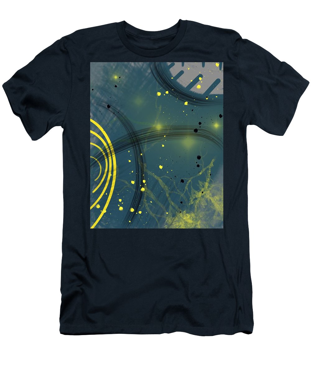 Jaune Abstrait - T-Shirt