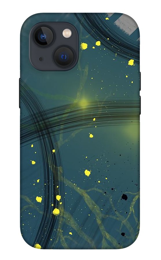 Jaune Abstrait - Phone Case