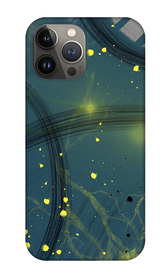 Jaune Abstrait - Phone Case