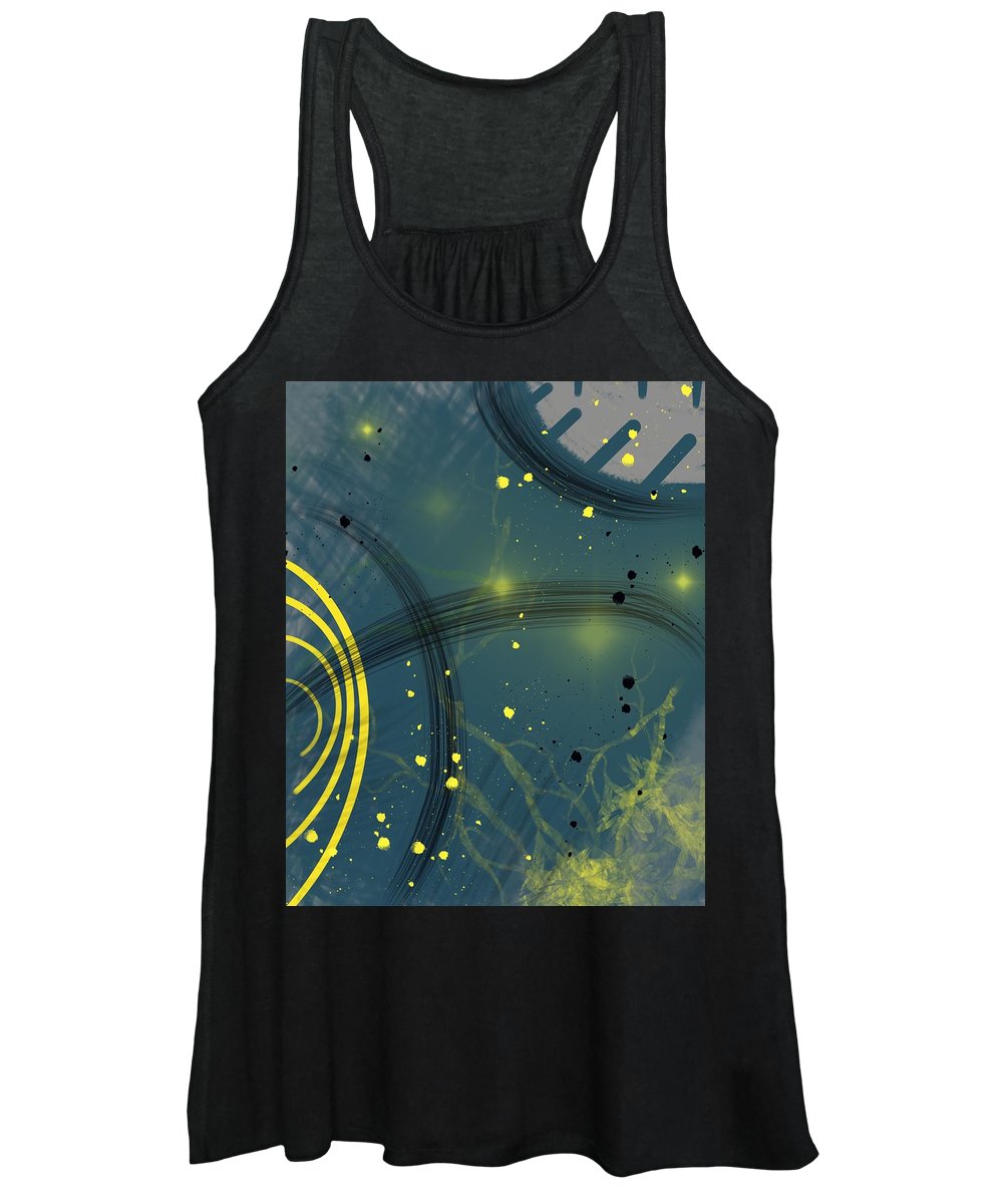 Jaune Abstrait - Women's Tank Top