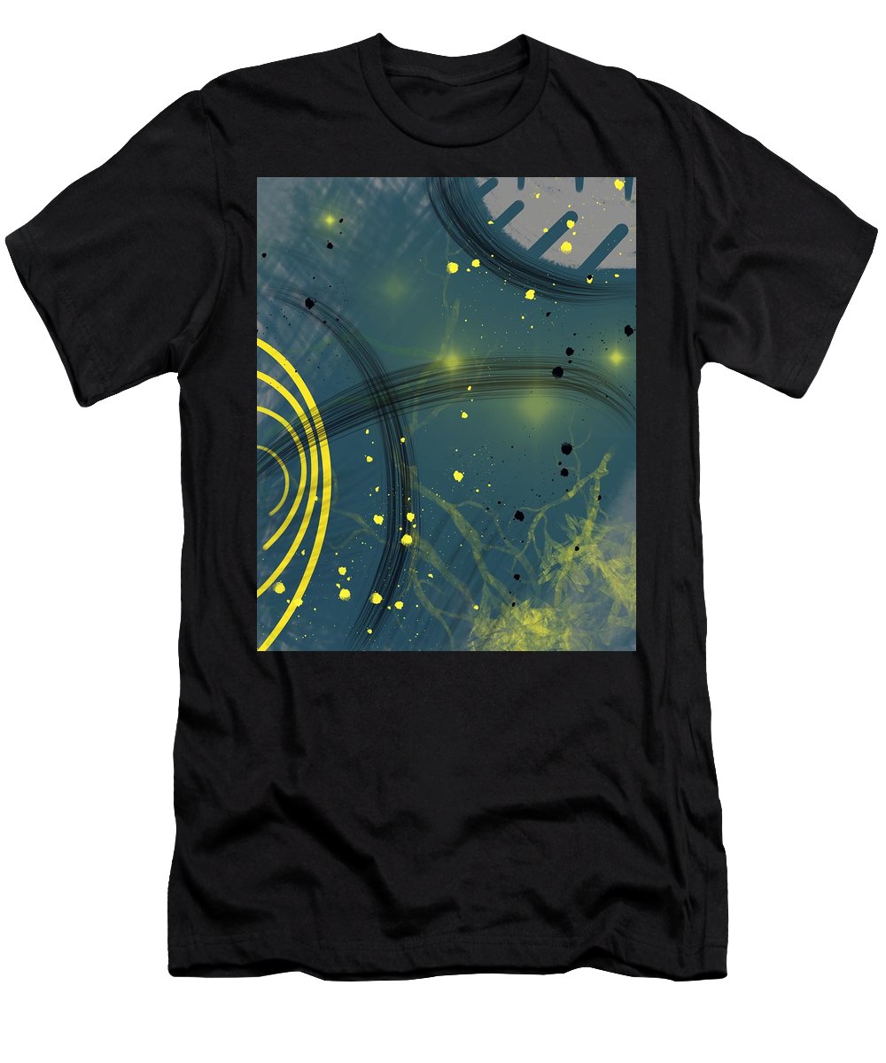 Jaune Abstrait - T-Shirt