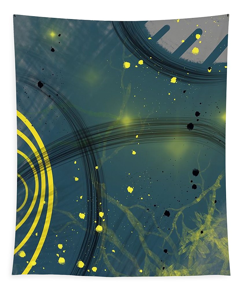 Jaune Abstrait - Tapestry