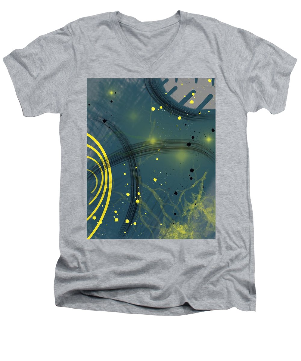 Jaune Abstrait - Men's V-Neck T-Shirt