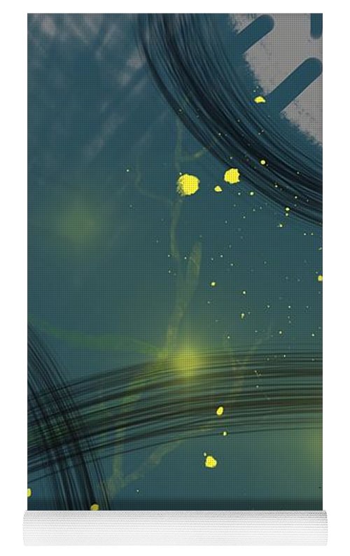 Jaune Abstrait - Yoga Mat