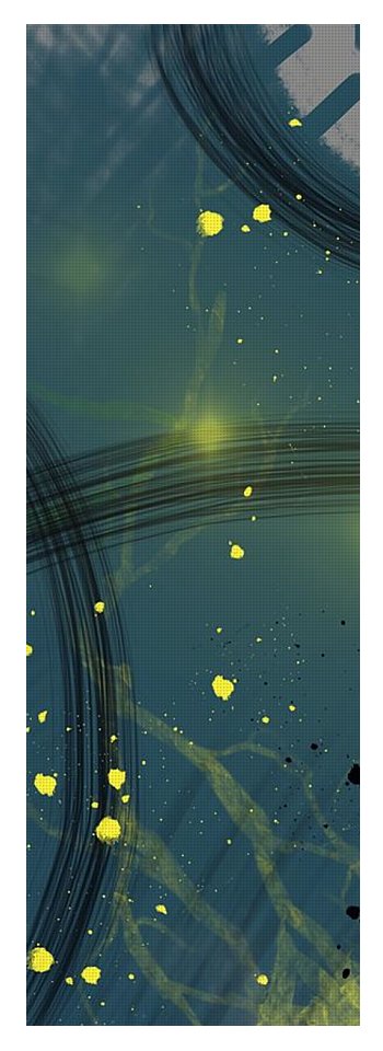 Jaune Abstrait - Yoga Mat