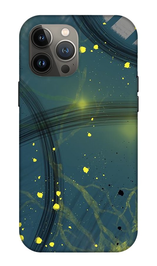 Jaune Abstrait - Phone Case