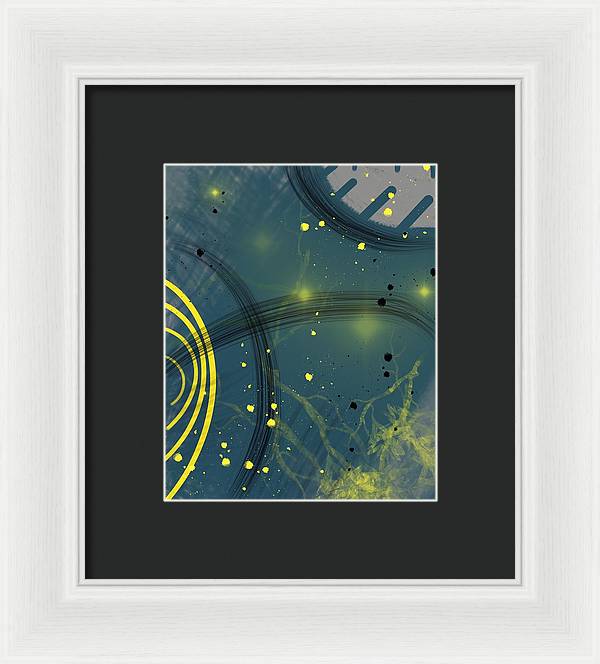 Jaune Abstrait - Framed Print