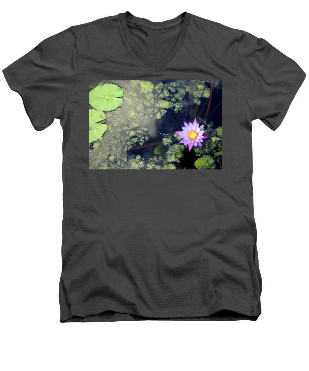 Lily Pad Pond - Men's V-Neck T-Shirt