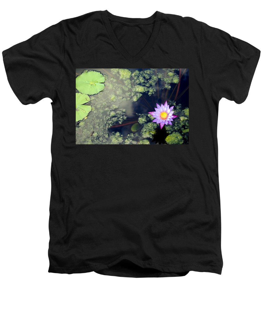 Lily Pad Pond - Men's V-Neck T-Shirt