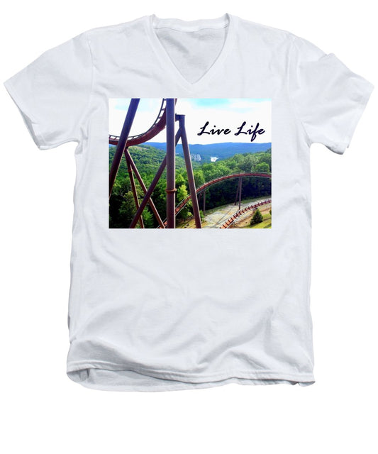 Live Life - Men's V-Neck T-Shirt
