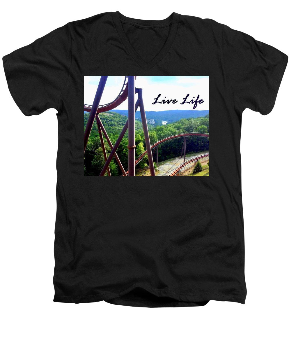 Live Life - Men's V-Neck T-Shirt