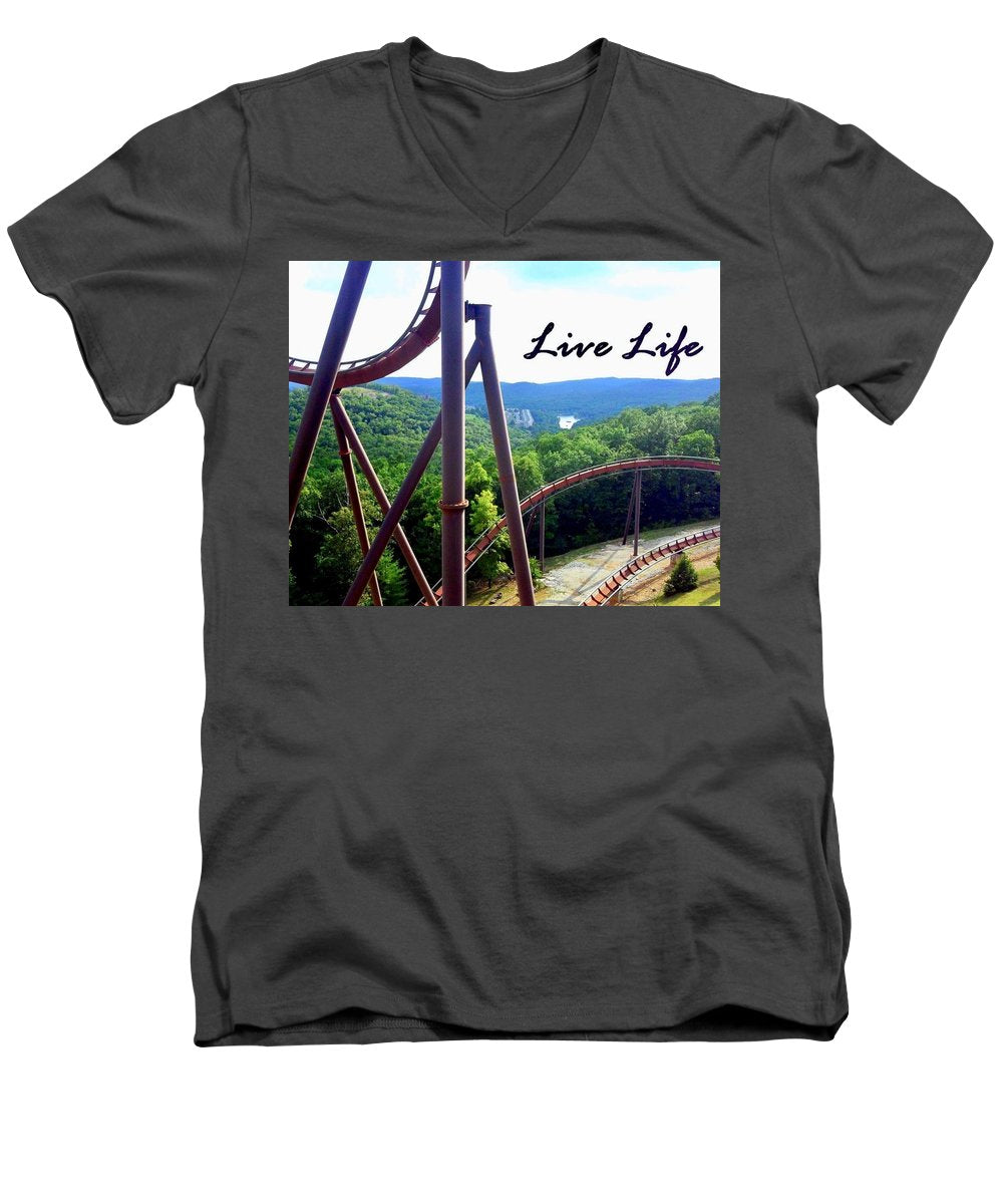 Live Life - Men's V-Neck T-Shirt