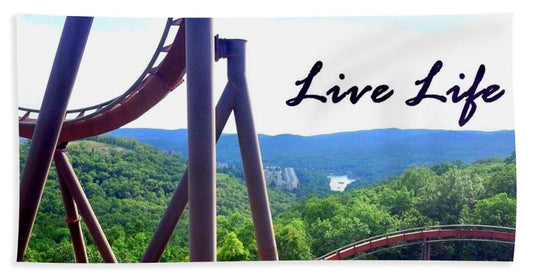 Live Life - Beach Towel