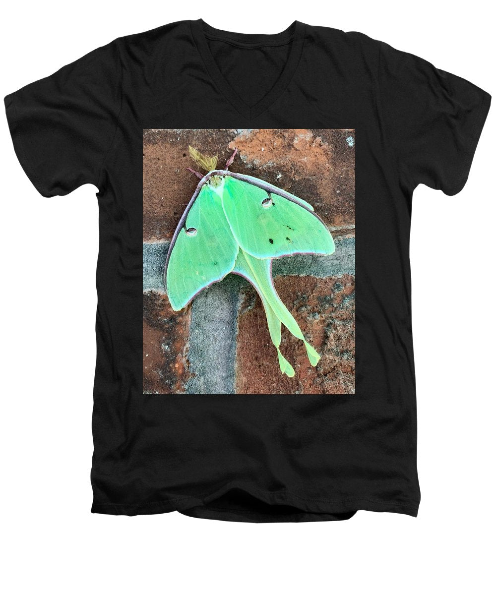 Lunar Moth - Men's V-Neck T-Shirt