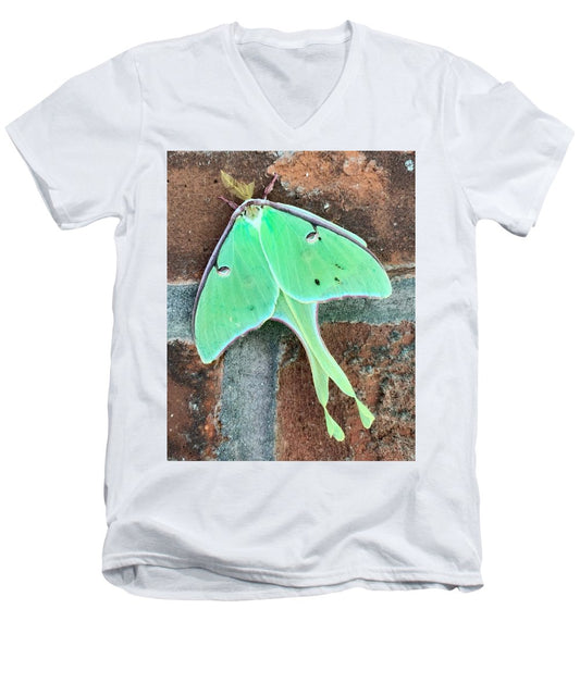 Lunar Moth - Men's V-Neck T-Shirt