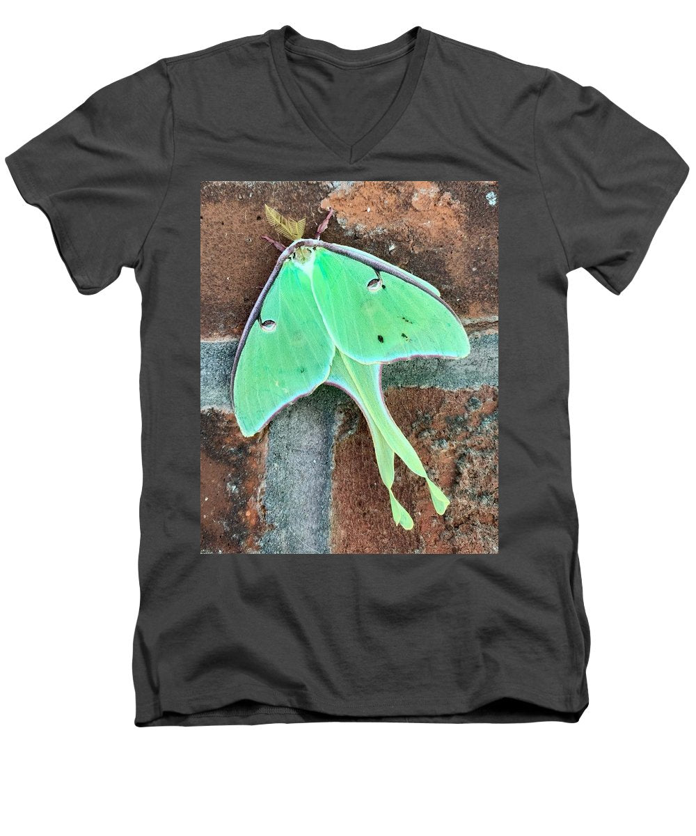 Lunar Moth - Men's V-Neck T-Shirt