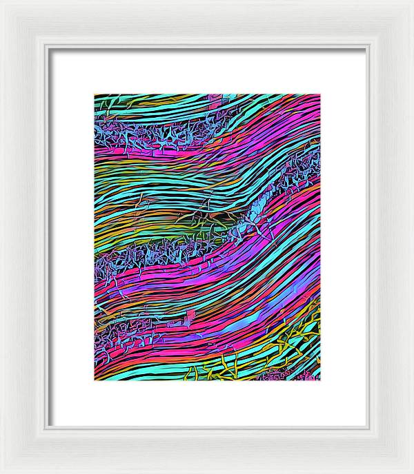 Neon Circuit - Framed Print