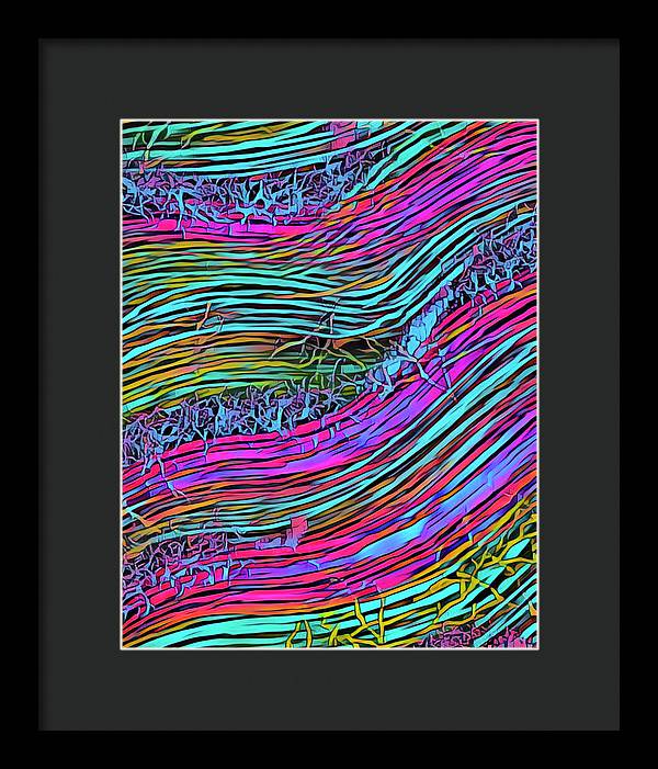 Neon Circuit - Framed Print