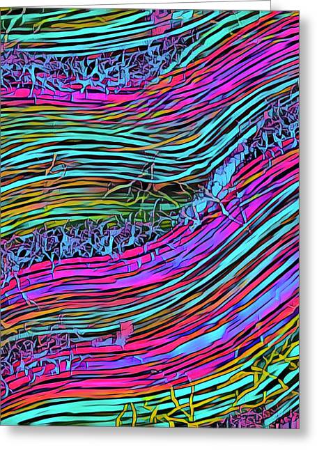 Neon Circuit - Greeting Card