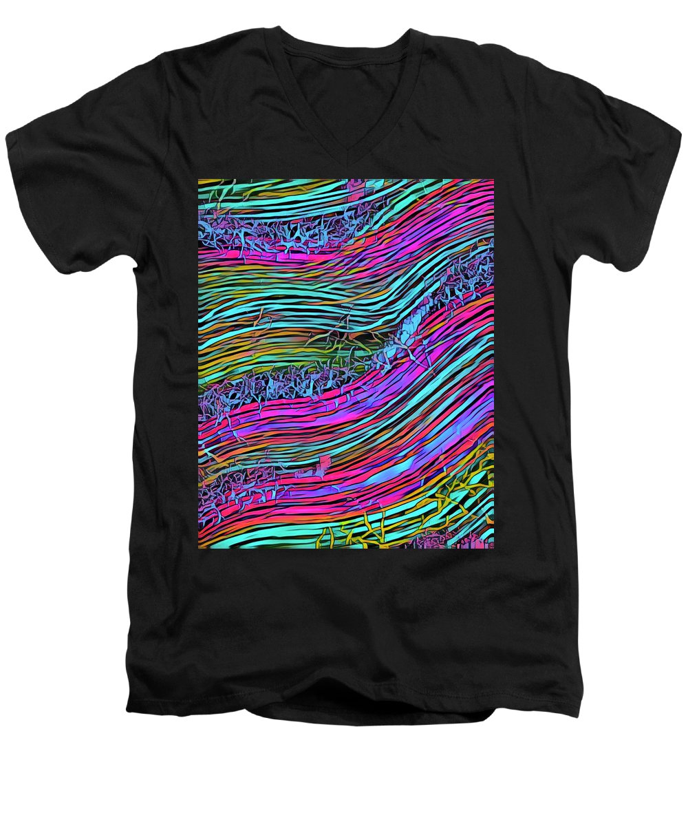 Neon Circuit - Men's V-Neck T-Shirt