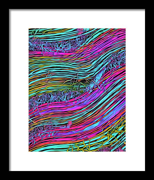 Neon Circuit - Framed Print