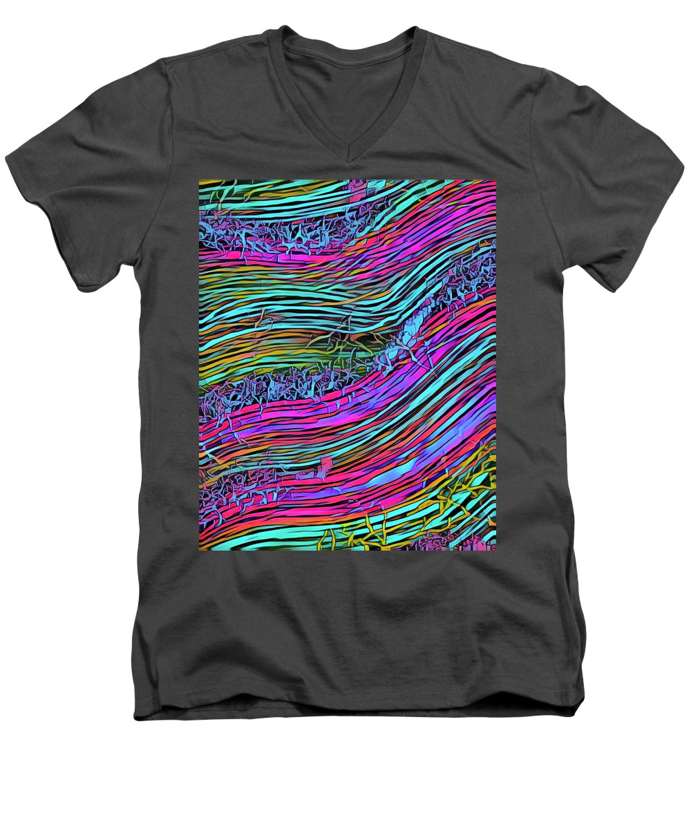 Neon Circuit - Men's V-Neck T-Shirt