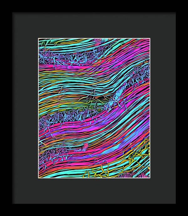 Neon Circuit - Framed Print