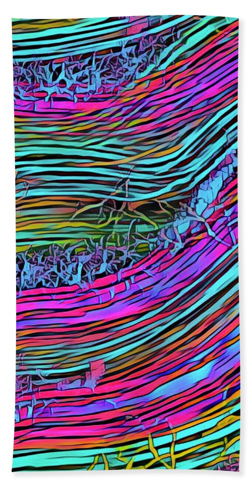 Neon Circuit - Beach Towel