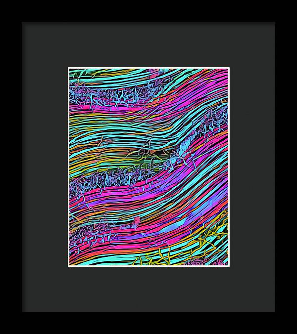 Neon Circuit - Framed Print